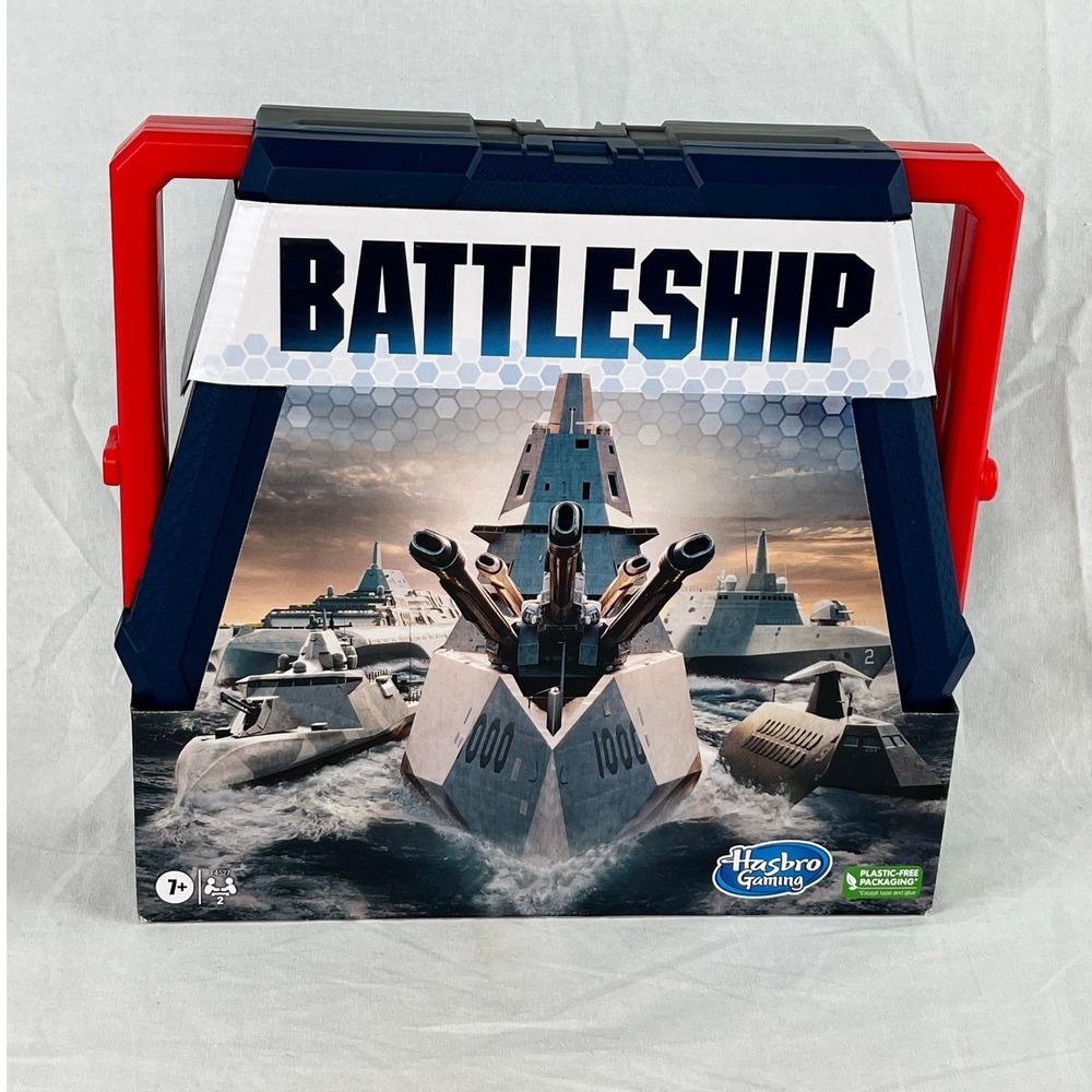 Battleship Board Game Hasbro Kids 7+ Family Strategy 2 Player Classic Travel Toy
